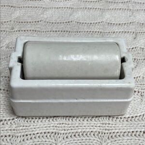 VTG porcelain stamp and envelope moistener used in offices in mid 20th century